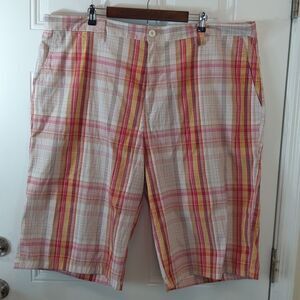 NBN gear plaid 4 pocket shorts